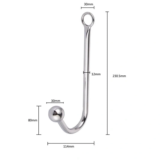 Anal Hooks Beaded Hook 5334 Elegant with and Cuffs Anal Collar 1001